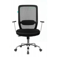 Кресло Бюрократ CH-899SL черный TW-01 сиденье черный TW-11 сетка/ткань крестовина металл хром