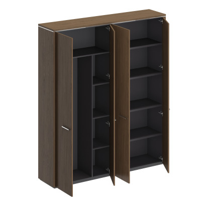 Шкаф комбинированный (для одежды + для документов закрытый) Orion ОР ВЛ 363 ДТ дуб табачный