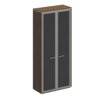 Шкаф для документов с высокими стеклянными дверями Orion ОР ВЛ 344 ДТ дуб табачный