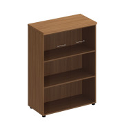 Шкаф средний со стеклянными прозрачными дверьми Патриот ПТ 969 ВС, вишня скандинавская