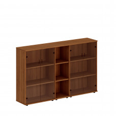 Шкаф комбинированный средний (стекло + стеллаж узкий + стекло) Исп.27