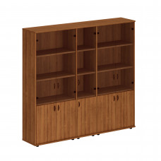 Шкаф комбинированный высокий (стекло + стекло узкий + стекло) Исп.57