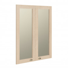 Двери рамочные стеклянные RGFD 42-2 Бук Тиара