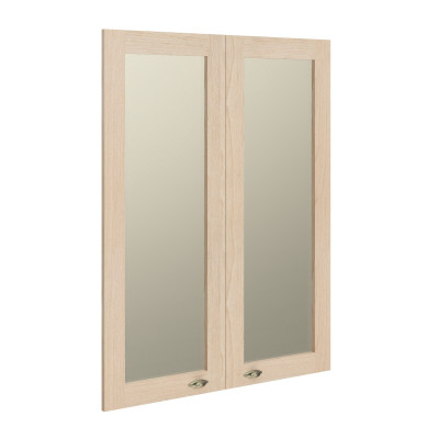 Двери рамочные стеклянные RGFD 42-2 Бук Тиара