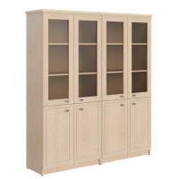 Шкаф высокий 2-х секционный комбинированный RHC 180.2 Бук Тиара