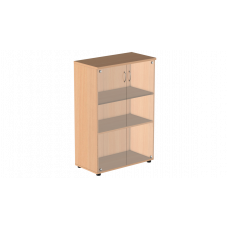 Шкаф для бумаг средний со стеклом Р.Шс-3СБ, серия Референт, бук