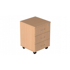 Тумба выкатная с центральным замком на 3 ящика Р.Т-3 зЦ, серия Референт, бук