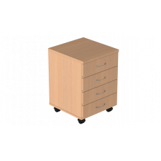 Тумба подкатная на 4 ящика Р.Т-4, серия Референт, бук