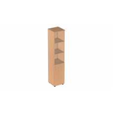 Узкий шкаф со стеклом Р.П-2СБ, серия Референт, бук