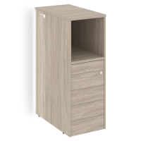 Onix Тумба с подсветкой 5 ящиков TIP-ON, проходная средняя O.R-TV-5 TIP.S Дуб Аттик 436*767*1185