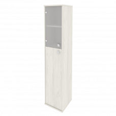 Style Шкаф высокий узкий левый Л.СУ-1.7 (L) Дуб Наварра 412*410*1980