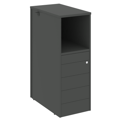 Onix Тумба 5 ящиков TIP-ON проходная, средняя O.R-TV-5 TIP Антрацит 436*767*1185