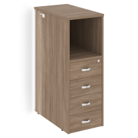 Оникс Тумба с подсветкой 4 ящика проходная, средняя O.R-TV-4.S Дуб Аризона 436*767*1185