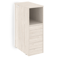 Оникс Тумба с подсветкой 5 ящиков TIP-ON завершающая, правая O.R-TV-5 TIP.S (R) Денвер Светлый 436*7