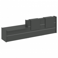 Onix Ресепшн O.R-K-21 Антрацит 3990*766*1187