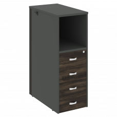 Onix Тумба 4 ящика завершающая, правая O.R-TV-4 (R) Дуб Мали/Антрацит 436*767*1185