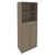 Шкаф офисный высокий Стайл Л.СТ-1.6 778*410*1980 Вяз Благородный