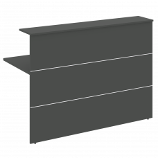 Onix Модуль прямой высокий 1580 с лючком для монитора O.R-MP.V-158C Антрацит 1580*736*1160