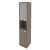 Шкаф офисный высокий узкий левый Стайл Л.СУ-1.4 (L) 412*410*1980 Вяз Благородный