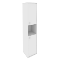 Style Шкаф высокий узкий правый Л.СУ-1.5 (R) Белый 412*410*1980