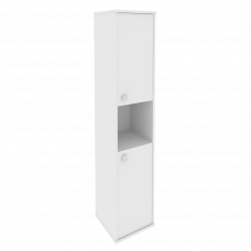 Style Шкаф высокий узкий правый Л.СУ-1.5 (R) Белый 412*410*1980