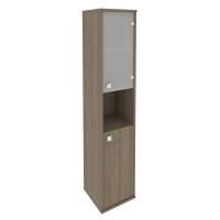 Style Шкаф высокий узкий правый Л.СУ-1.4 (R) Вяз Благородный 412*410*1980