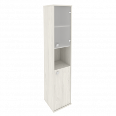 Style Шкаф высокий узкий правый Л.СУ-1.4 (R) Дуб Наварра 412*410*1980