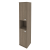 Шкаф офисный высокий узкий левый Стайл Л.СУ-1.5 (L) 412*410*1980 Вяз Благородный