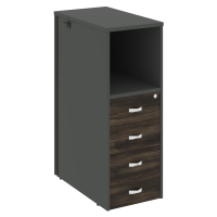 Onix Тумба 4 ящика проходная, средняя O.R-TV-4 Дуб Мали/Антрацит 436*767*1185