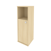 Шкаф офисный средний узкий левый Стайл Л.СУ-2.1 (L) 412*410*1215 Акация Лорка