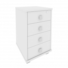 Style Тумба подкатная 4 ящ. с фолдингом Л.ТМ-4F Белый 420*450*714