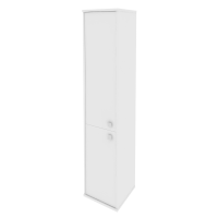Style Шкаф высокий узкий левый Л.СУ-1.3 (L) Белый 412*410*1980