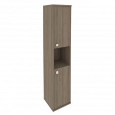 Style Шкаф высокий узкий правый Л.СУ-1.5 (R) Вяз Благородный 412*410*1980