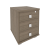 Тумба подкатная 3 ящ. с фолдингом Стайл Л.ТМ-3F 420*450*563 Вяз Благородный