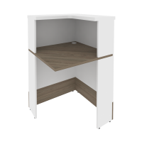 Style Угловой модуль правый Л.УМ-1 (R) Вяз Благородный/Белый 736*736*1156