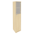 Шкаф офисный высокий узкий правый Стайл Л.СУ-1.7 (R) 412*410*1980 Акация Лорка