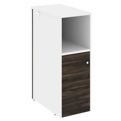 Onix Тумба с подсветкой 5 ящиков TIP-ON завершающая, правая O.R-TV-5 TIP.S (R) Дуб Мали/Белый Брилли