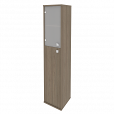 Style Шкаф высокий узкий левый Л.СУ-1.7 (L) Вяз Благородный 412*410*1980