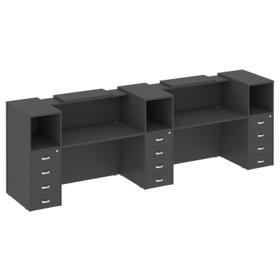 Onix Ресепшн O.R-K-13 Антрацит 3652*766*1187