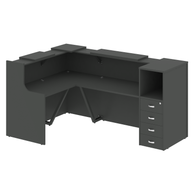 Onix Ресепшн O.R-K-25 Антрацит 2373*1568*1187