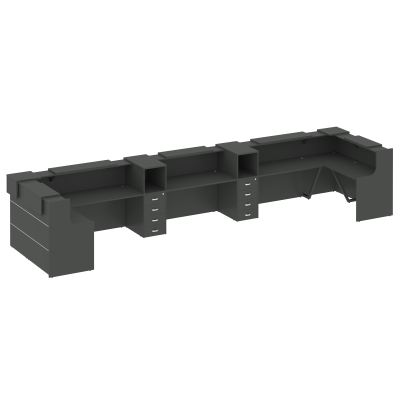 Onix Ресепшн O.R-K-38 Антрацит 6522*1768*1187