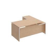 Стол руководителя с брифинг-приставкой боковой, левой Reventon МЕ 136 ЗП зебрано песочный