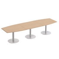 Стол для переговоров на опорах-колоннах Reventon МЕ 144 ЗП зебрано песочный