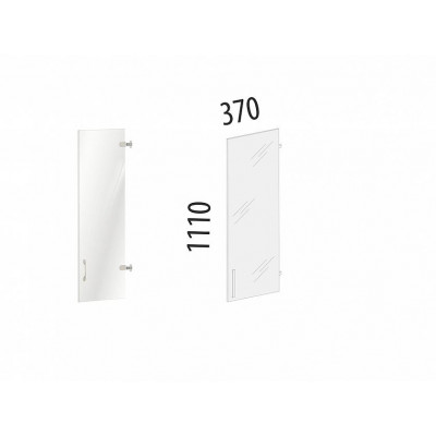 Дверь стеклянная 3 секции лев/прав 40.81 Сосна Астрид