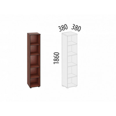 Стеллаж Рубин 41.76, Итальянский Орех