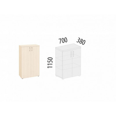 Шкаф с полками Рубин 40.75, Сосна Астрид