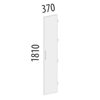 Дверь ЛДСП 5 секций лев/прав 40.77 Сосна Астрид