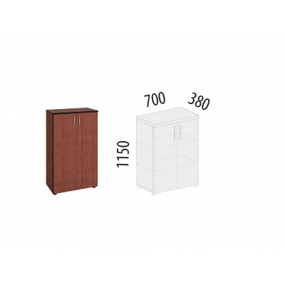 Шкаф с полками Рубин 41.75, Итальянский Орех