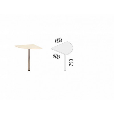 Вставка угловая 40.12 Сосна Астрид