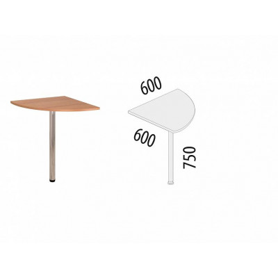 Вставка угловая Рубин 42.12, Миланский Орех